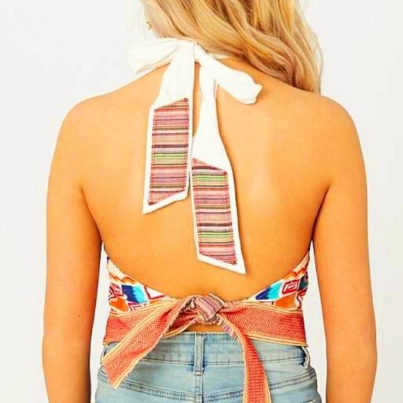 Altar’d State Aztec Halter Top - Picture 2 of 4
